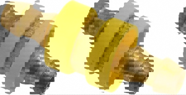 Barbed Push-On Hose Mender: Brass, 1/4